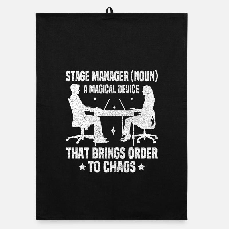 Theaterleiter Backstage-Crew Manager Bühne Organic Geschirrtuch