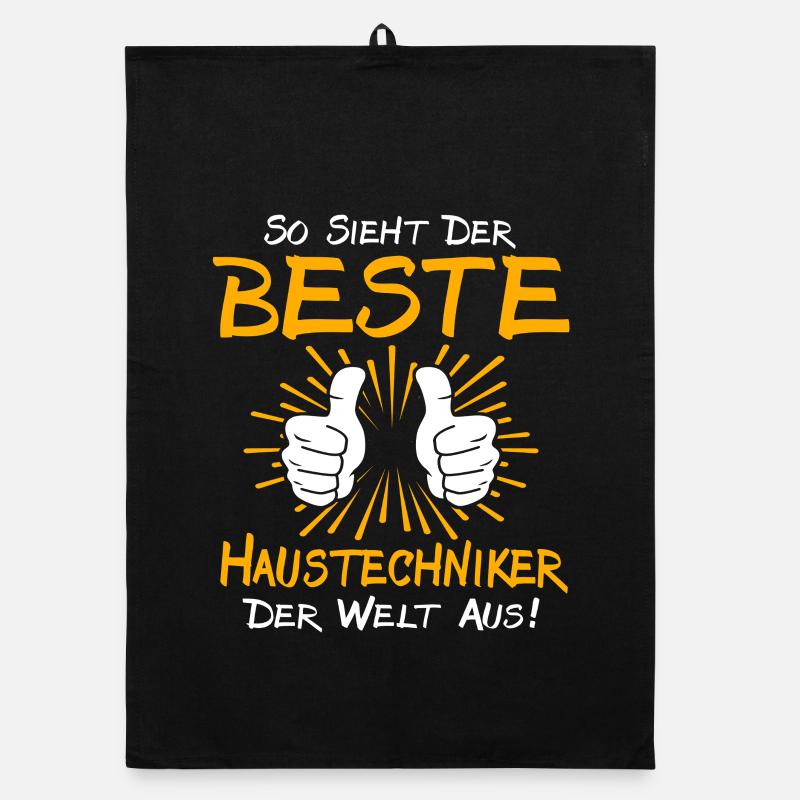 Haustechniker Geschenkidee Organic Geschirrtuch