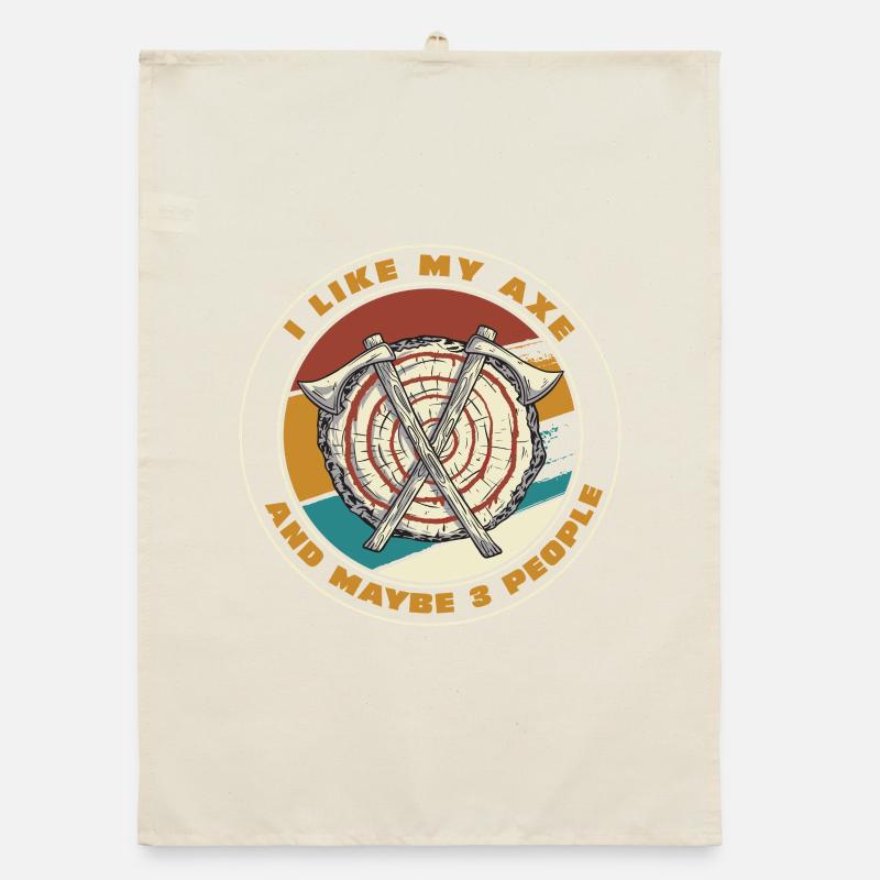 Axe Targets Retro Patch Organic dish towel