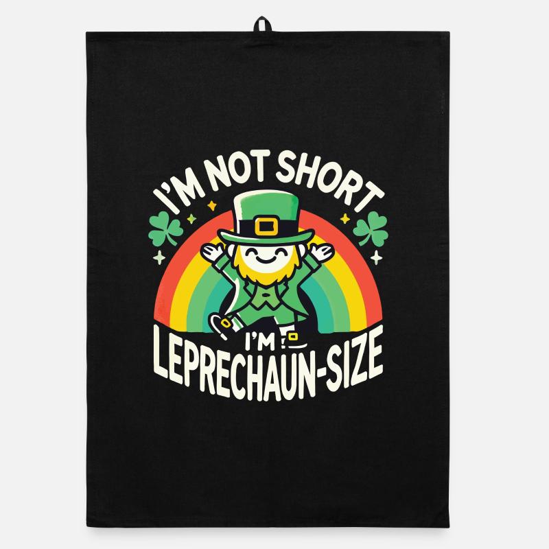 Ich bin nicht klein, ich bin Leprechaun-Größe Rainbow St. Organic Geschirrtuch