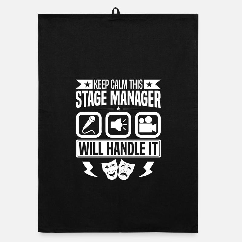  Theatre Manager Stage Crew Professional Backstage Organic dish towel