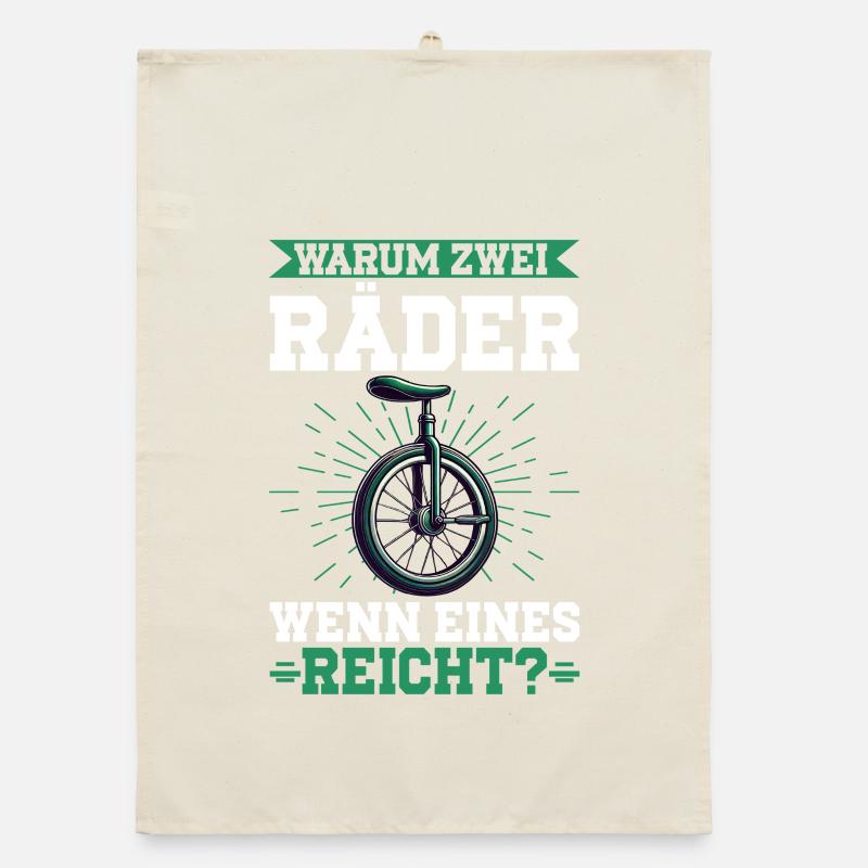 Why two wheels when one is enough Organic dish towel