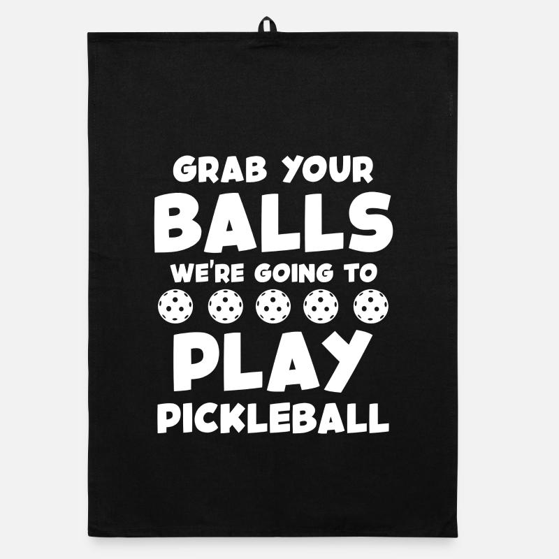Letting de la devise du pickleball Torchon bio