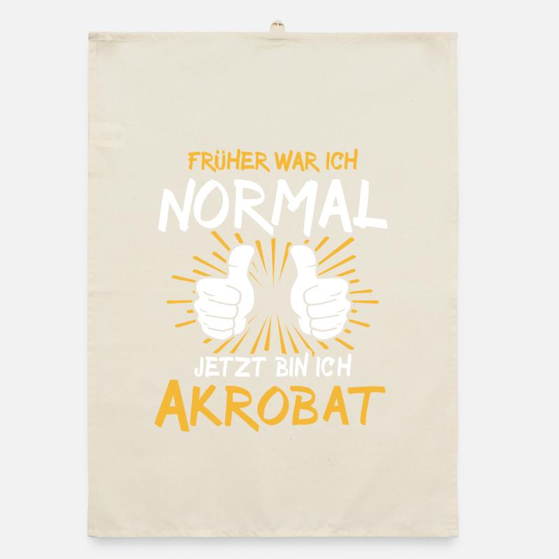 Akrobat Spruch Organic Geschirrtuch