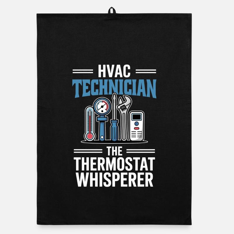 Thermostat Flüsterer HVAC Techniker Geschenk Organic Geschirrtuch