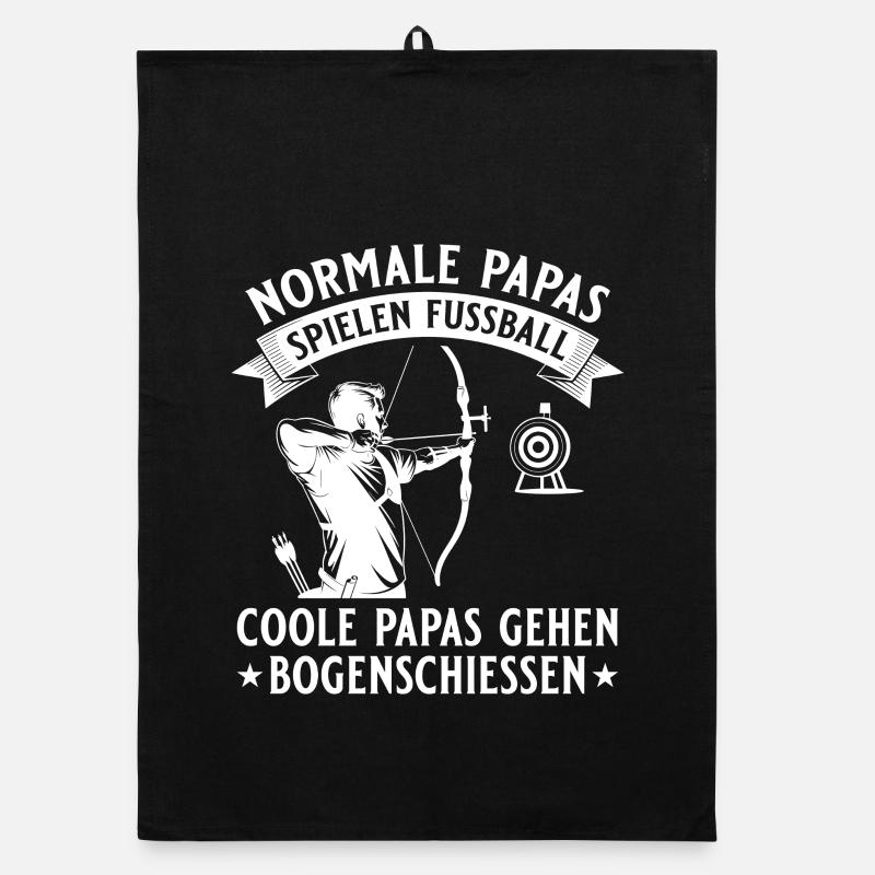 Archery Dad Archer with Target Organic dish towel