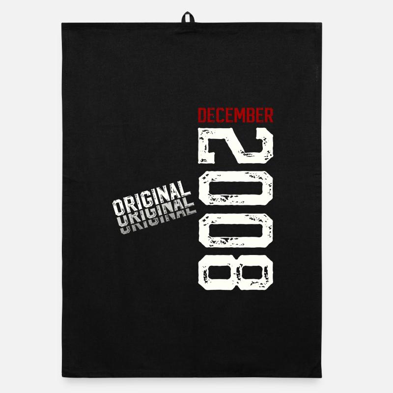 17e anniversaire Original décembre Volume 2008 Torchon bio