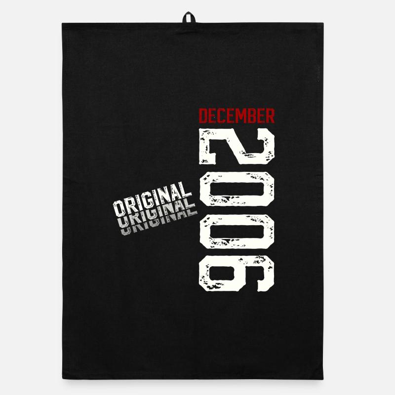 19th Birthday Original December Volume 2006 Organic dish towel