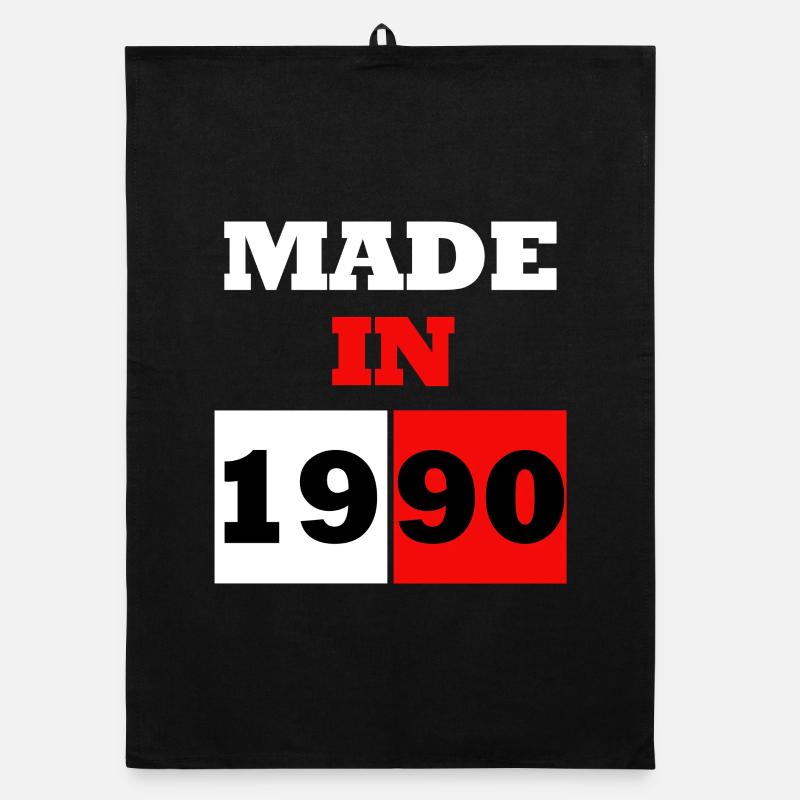 Made in 1990 Retro Blocks Organic dish towel
