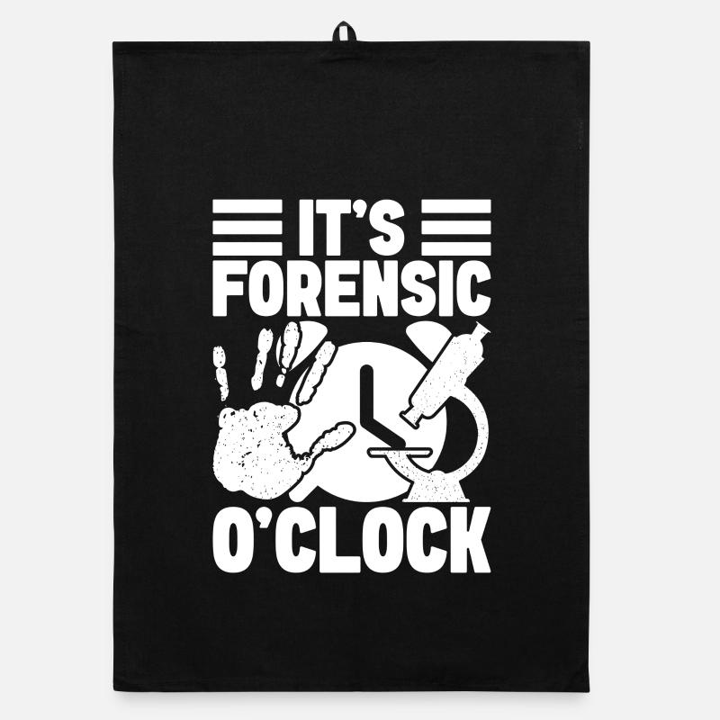 Forensic Forensic O´Clock Crime Lab Organic Geschirrtuch