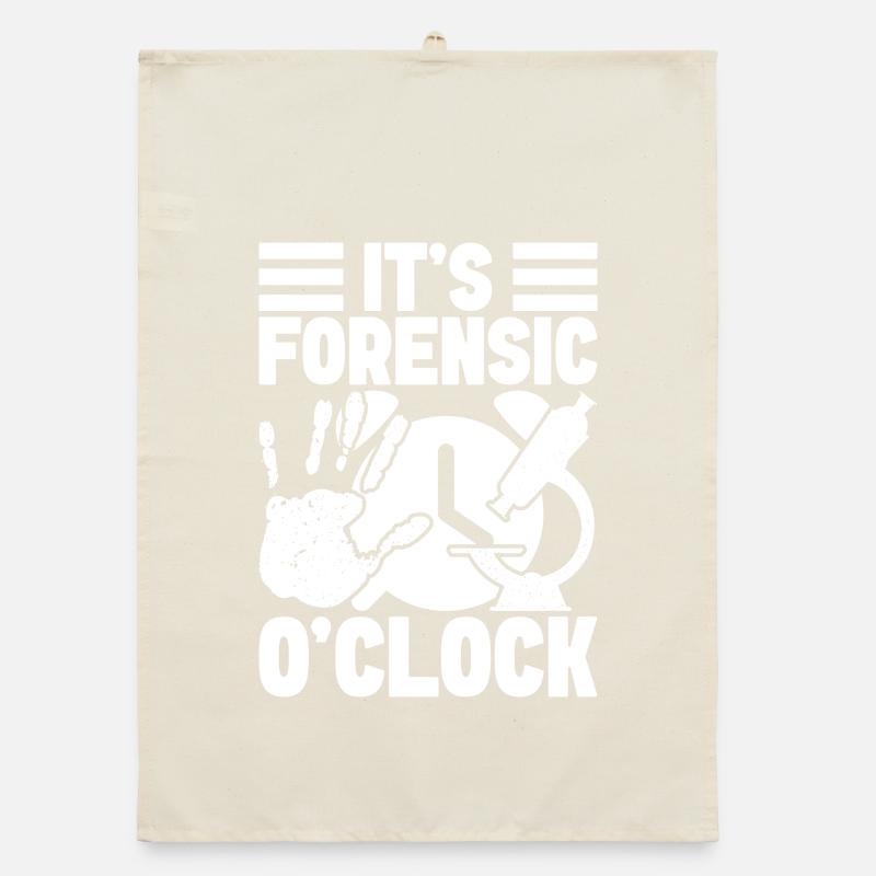 Forensic Forensic O´Clock Crime Lab Organic Geschirrtuch