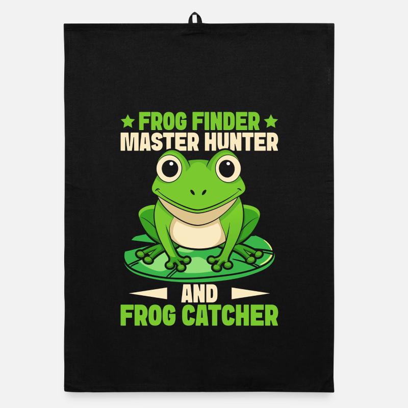 Frog Catcher Frog Finder Master Hunter Frog Organic Geschirrtuch