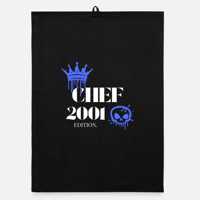 Chef Edition 2001 24th Birthday Saying Organic dish towel