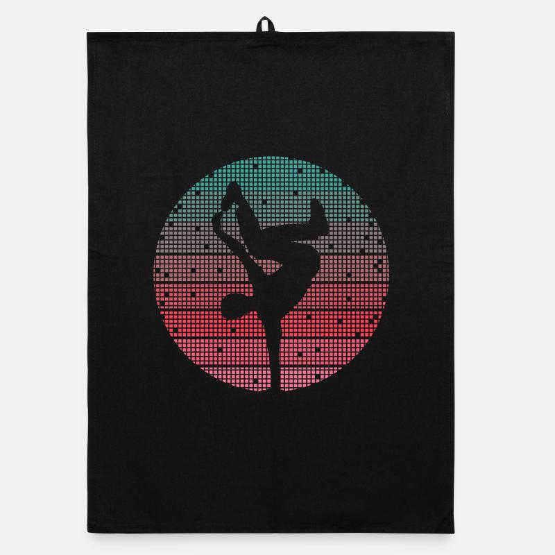 Breakdance Tanz Breakdancer Retro Breakdancer Organic Geschirrtuch