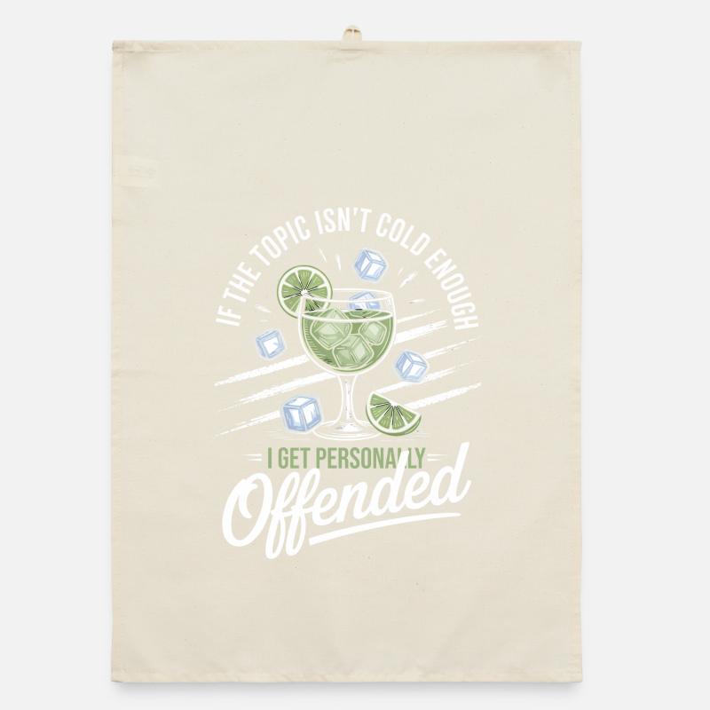 Gin If The Topic Isn't Cold Enough Organic Geschirrtuch