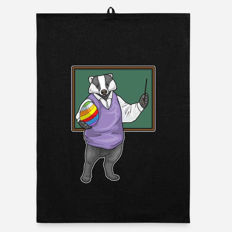 Badger Enseignant de Pâques Torchon bio