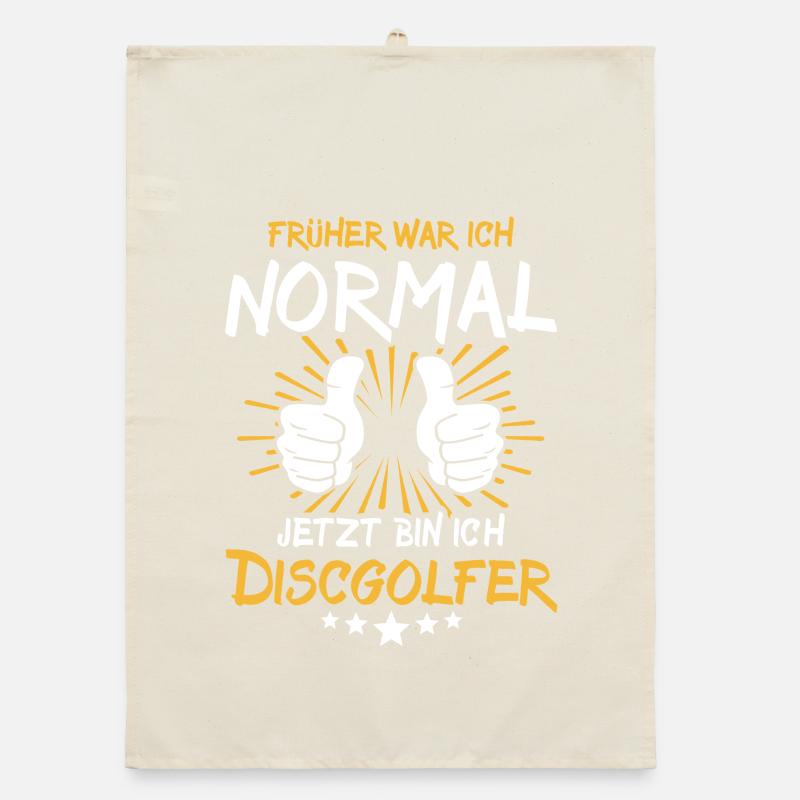 Discgolfer Spruch Organic Geschirrtuch
