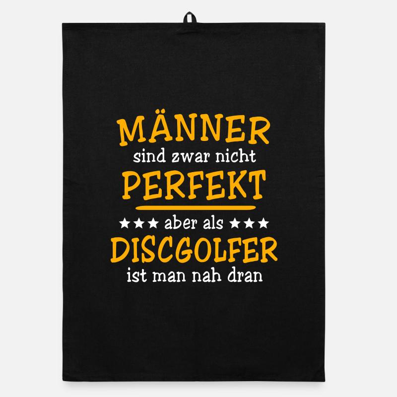 Discgolfer Discgolf Organic Geschirrtuch