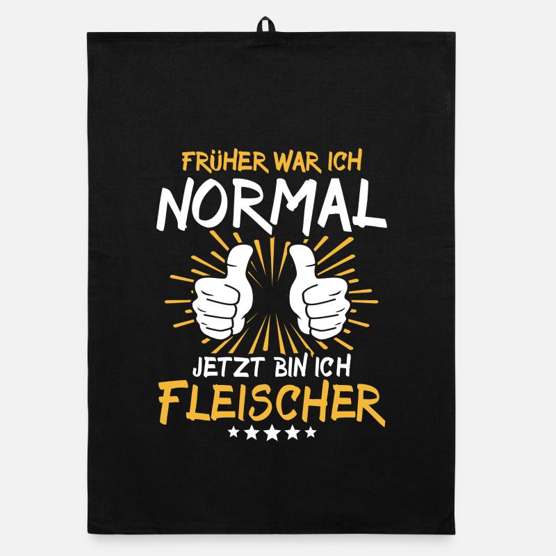 Fleischer Spruch Organic Geschirrtuch