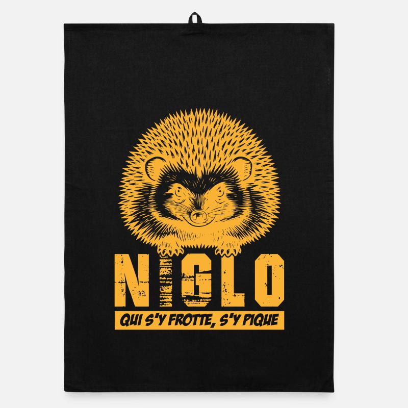 NIGLO – Igel, wer sich daran reibt, wird gestochen. Organic Geschirrtuch