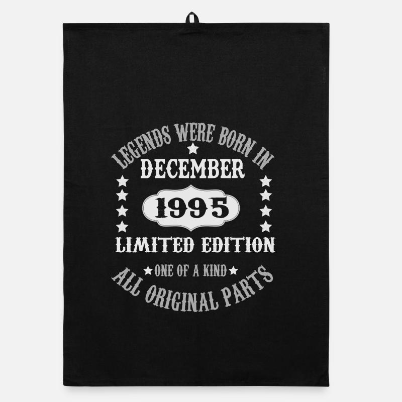 Legends-were-born-in-December-1995 Organic dish towel