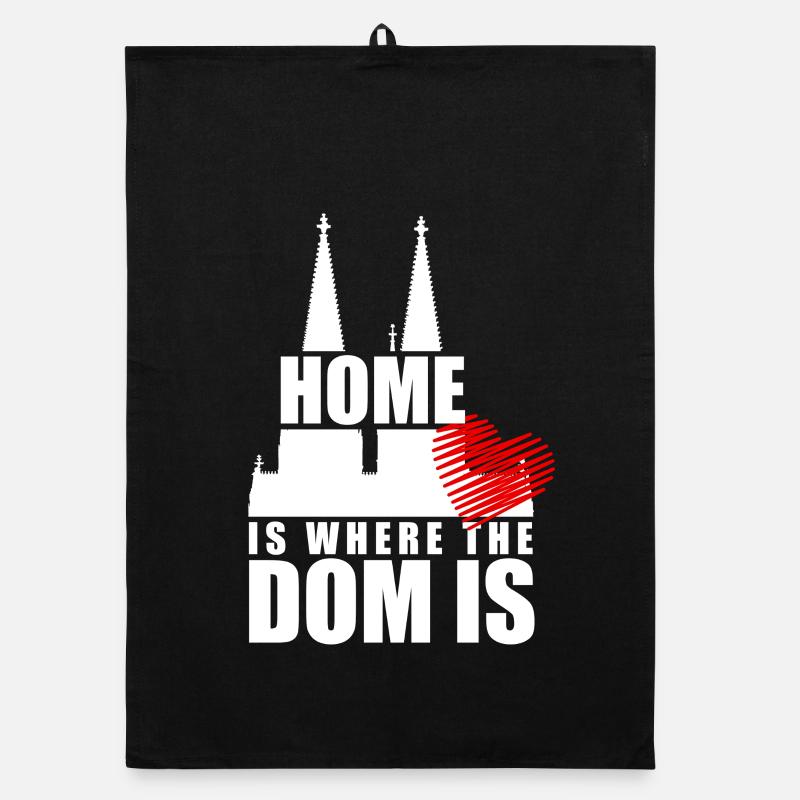 Cologne Home est là où le Dom est Cologne Carnaval Cologne Torchon bio