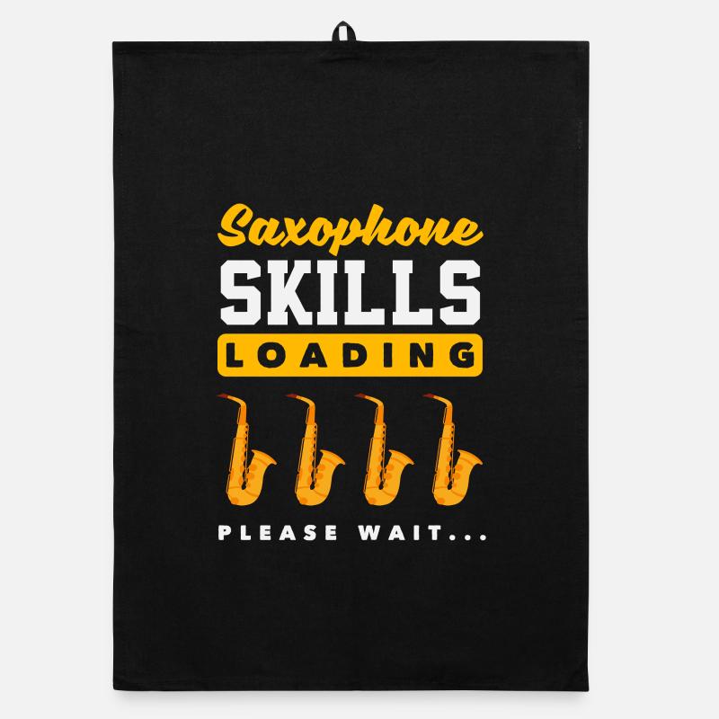 Saxophon-kenntnisse Loading Please Wait Organic Geschirrtuch