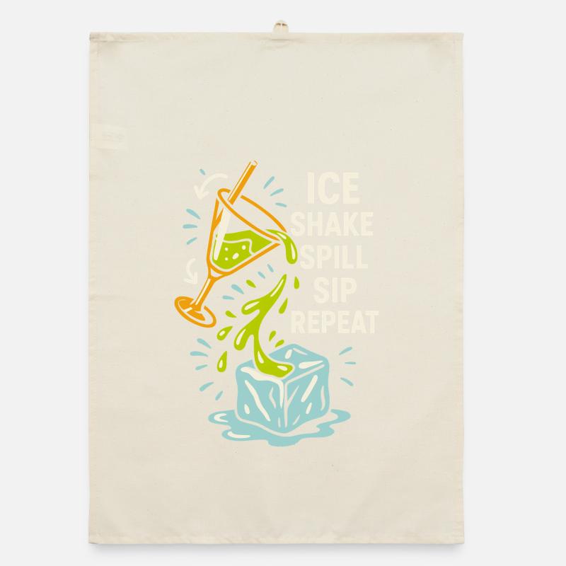 Shaker Stuck Beginner Mixologist Organic dish towel