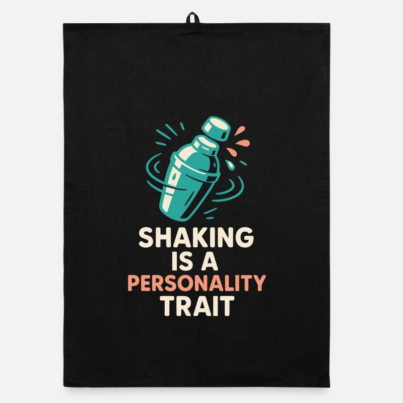Shaker Stuck Beginner Mixologist Organic dish towel
