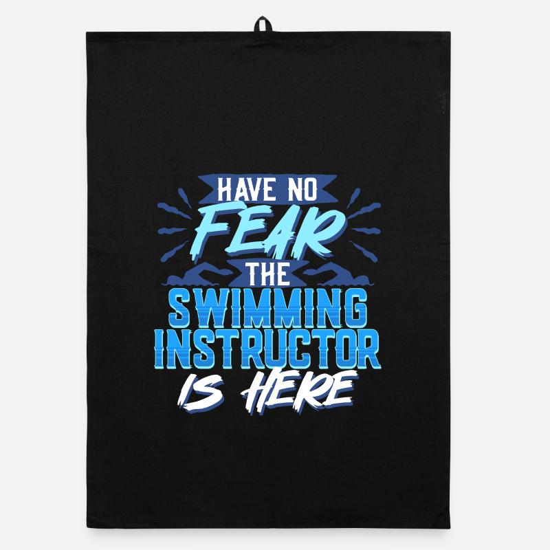 Schwimmlehrer The Swimming Instructor Is Here Organic Geschirrtuch