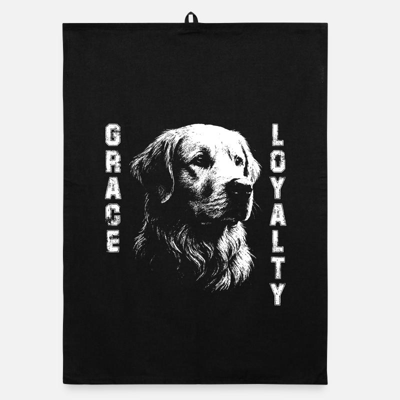 Golden Retriever stylish design Organic dish towel