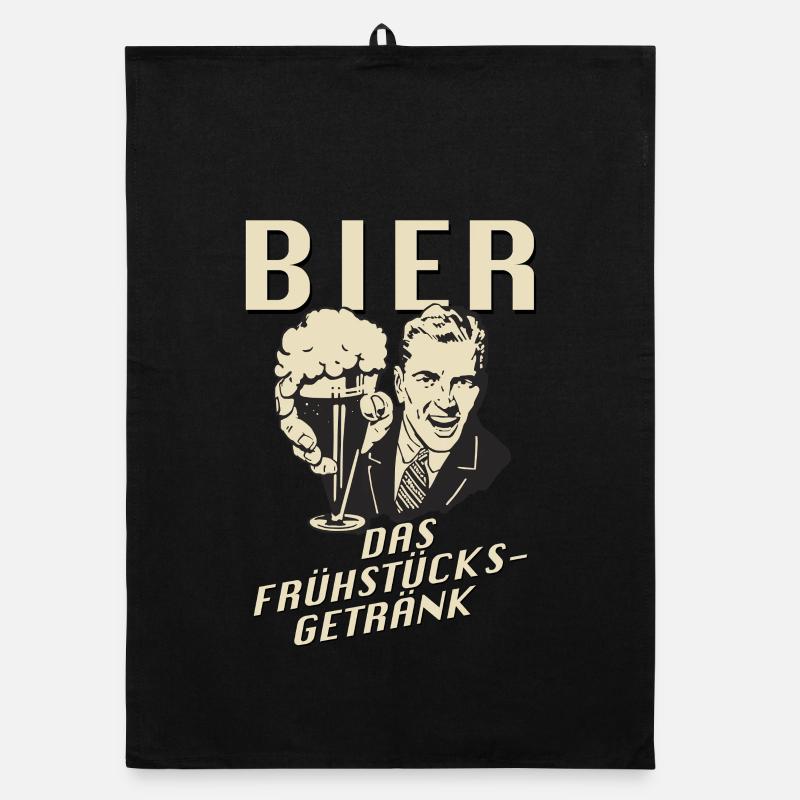 Bier, das Frühstücksgetränk Organic Geschirrtuch