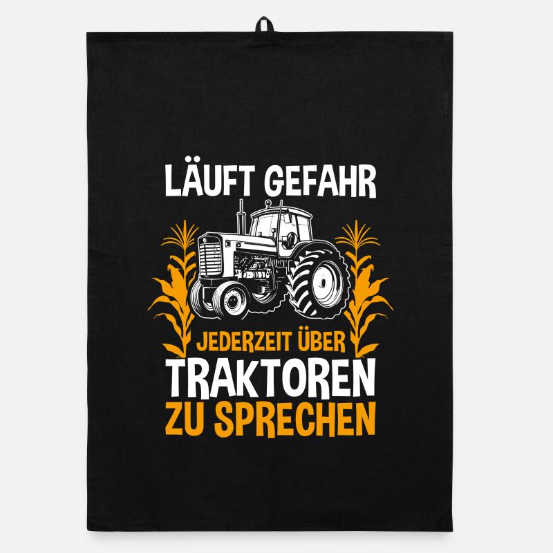 Trecker Landwirt Bauer Traktorfahrer Traktor Organic Geschirrtuch