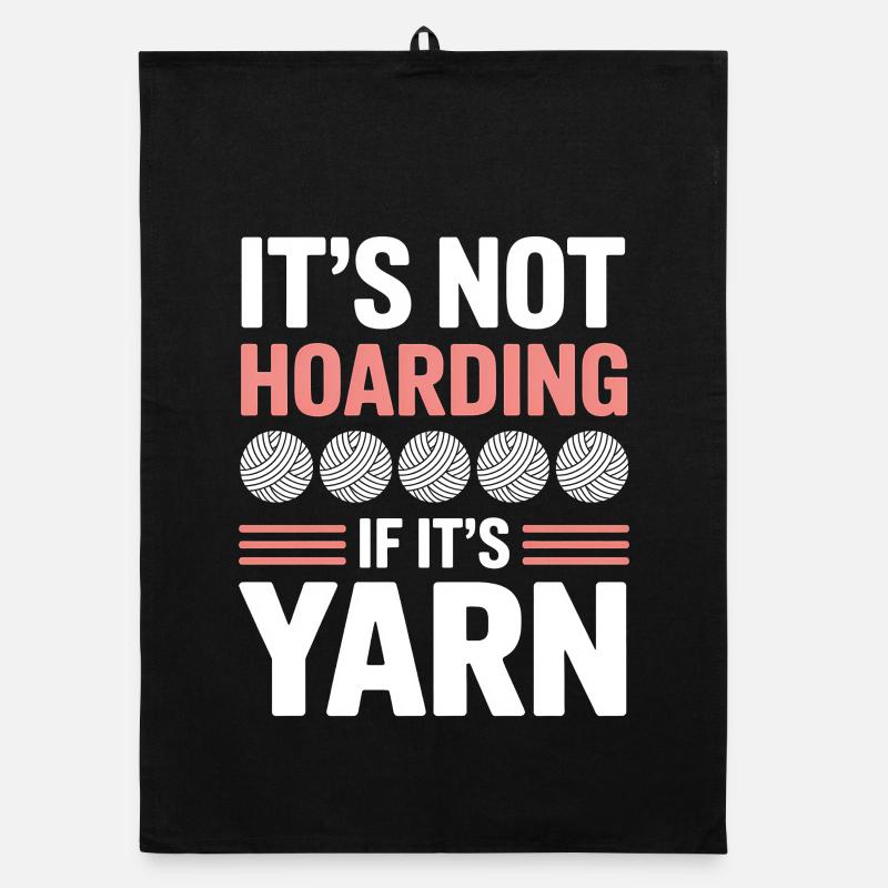 Knitting Saying Crochet DIY Funny Wool Gift Organic dish towel