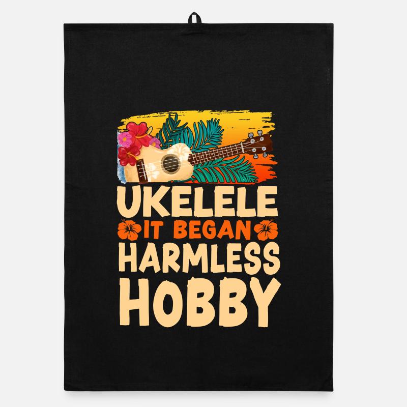 Hawaiian Ukulele Uke Ukulele It Organic dish towel