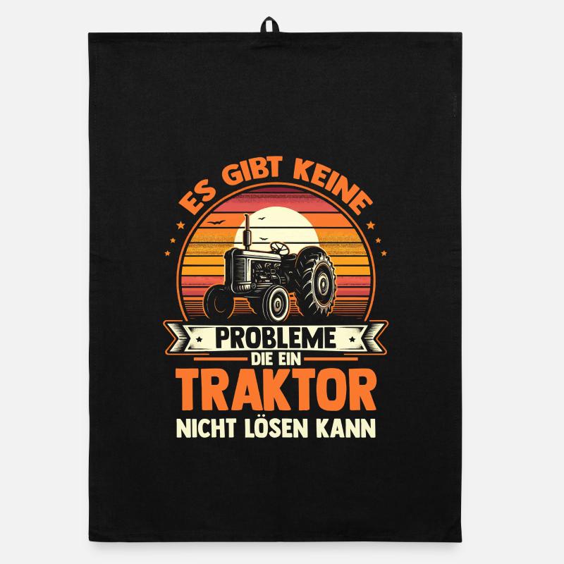 Trecker Landwirt Bauer Traktorfahrer Traktor Organic Geschirrtuch