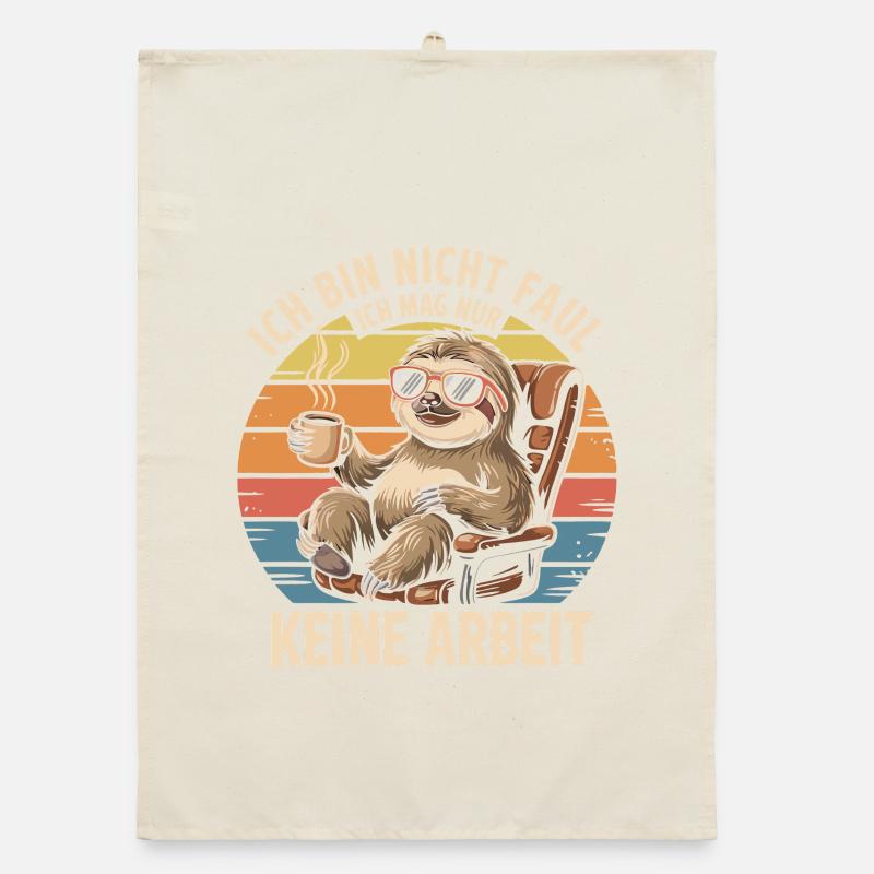 Sloth Design – Je n’aime tout simplement pas le travail Torchon bio