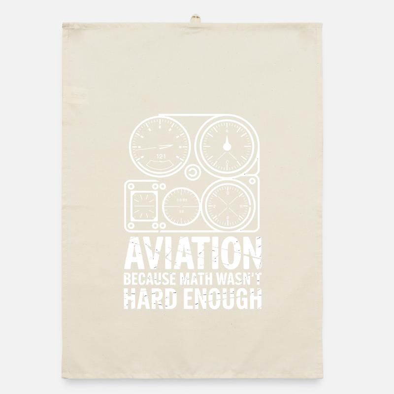 Aviation Because Math Wasn't Hard Enough Funnier Organic dish towel