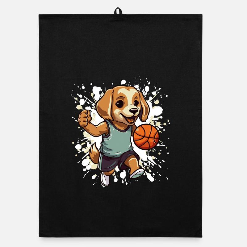 Chien basketteur dans le jeu Torchon bio