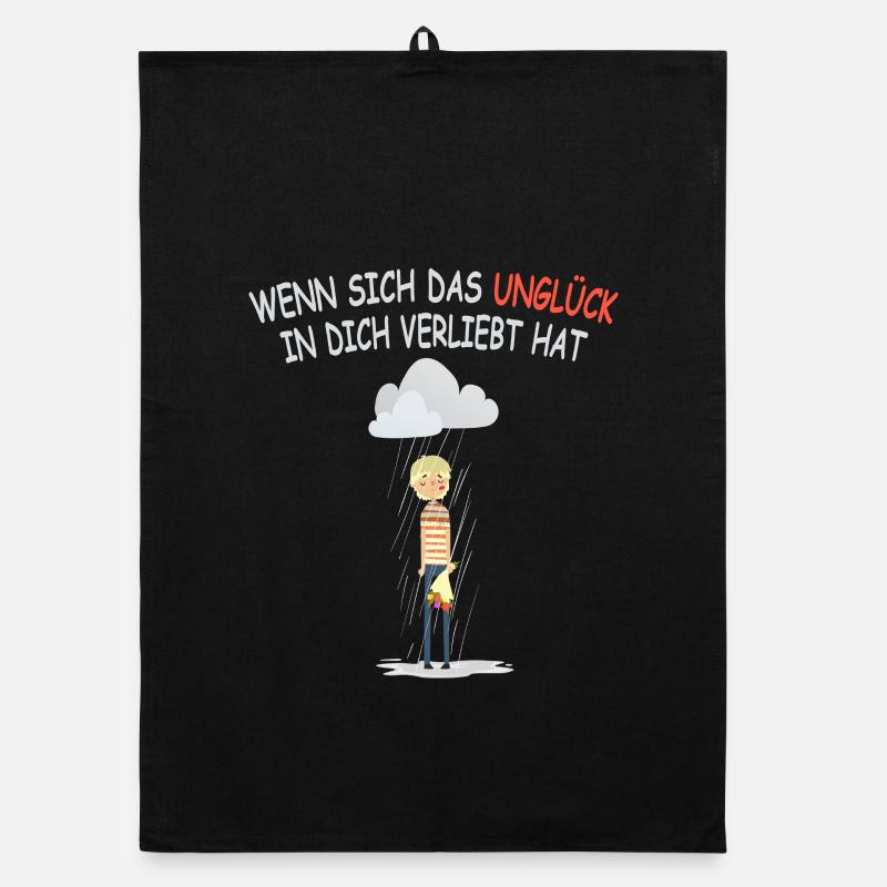 When misfortune has fallen in love with you Organic dish towel