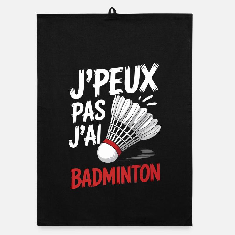 Das geht nicht, ich spiele Badminton. Organic Geschirrtuch