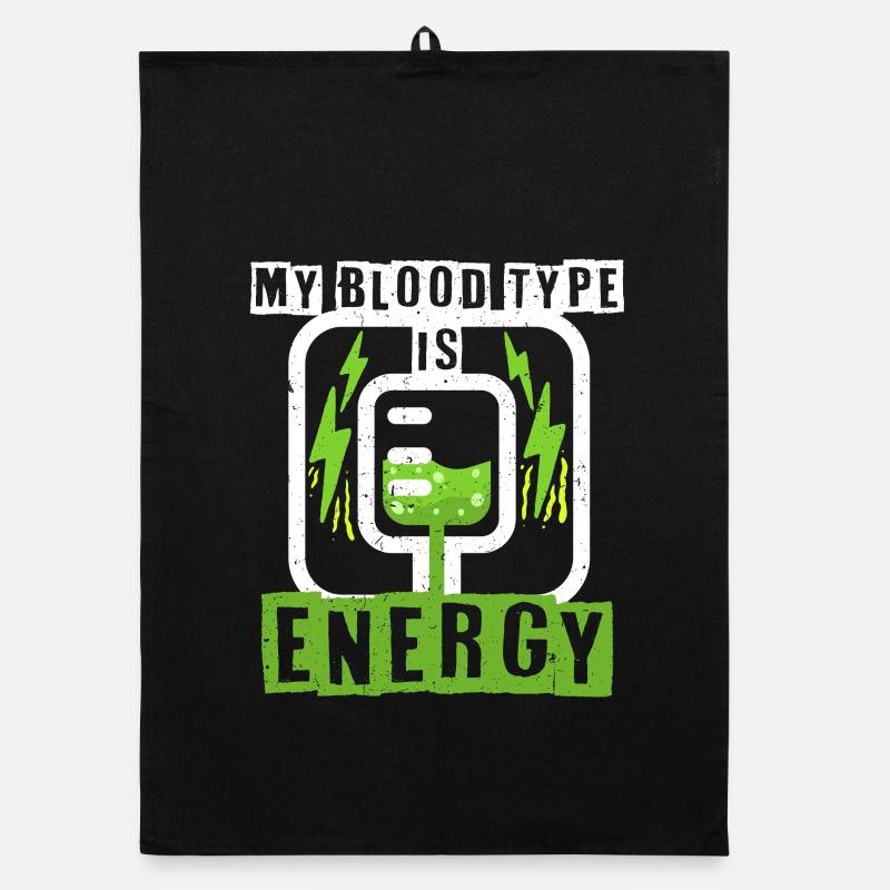 Energy Drink Organic dish towel