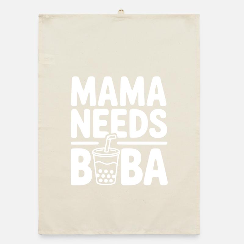 Mama Needs Boba Organic dish towel