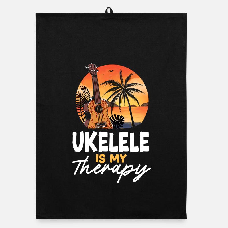 Hawaiian Ukulele Uke Ukulele Is My Organic dish towel