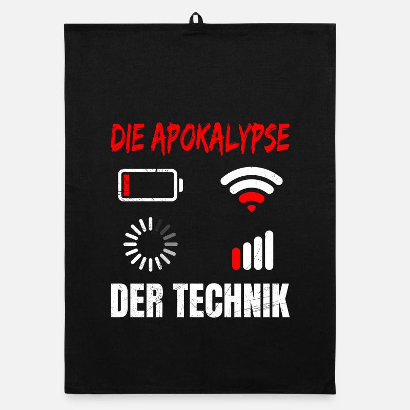 Coder THE APOCALYPSE OF TECHNOLOGY FUNNY Organic dish towel