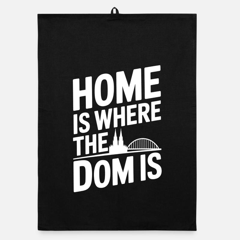 Cologne Home est là où le Dom est Cologne Carnaval Cologne Torchon bio