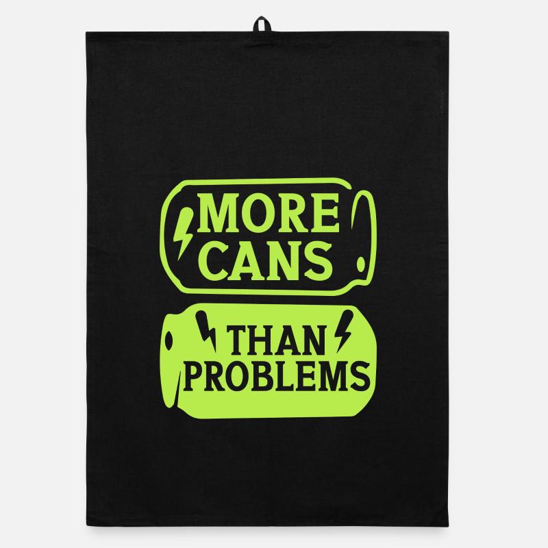 Energy Drink More Cans Than Problems Organic Geschirrtuch