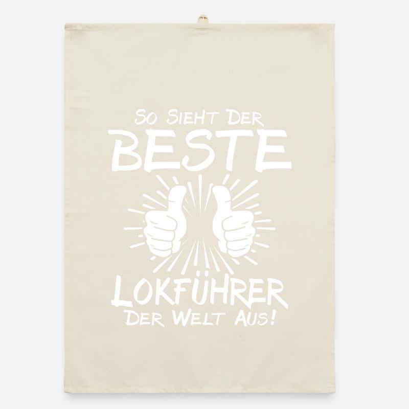 Bester Lokführer Organic Geschirrtuch