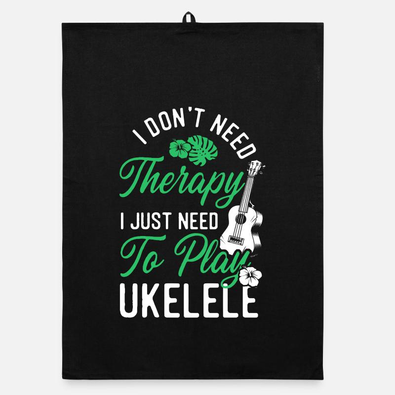 Hawaiian Ukulele Uke I Don't Need Organic Geschirrtuch
