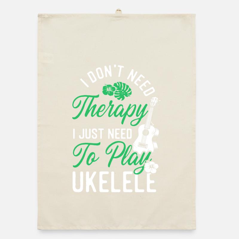 Hawaiian Ukulele Uke I Don't Need Organic Geschirrtuch